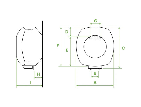 Chauffe-eau électrique 30L Bandini B30 Compact Mural
